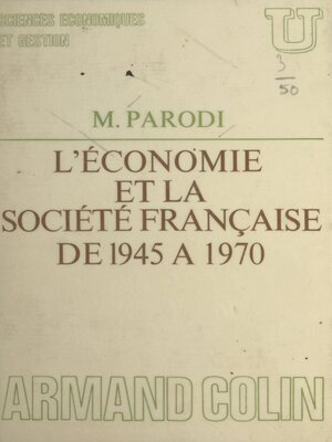 cover image of L'économie et la société française de 1945 à 1970